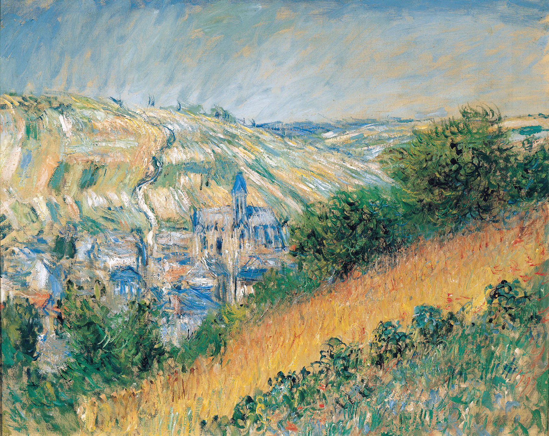View over Vetheuil 1881